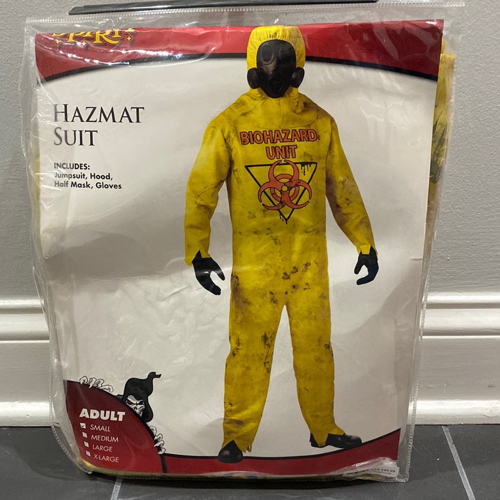 Hazmat costume, Adult small